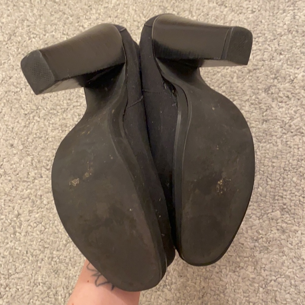 Chloe Sevigny Opening Ceremony Black Canvas Platform Boots. Need Repair/… - Picture 5 of 10